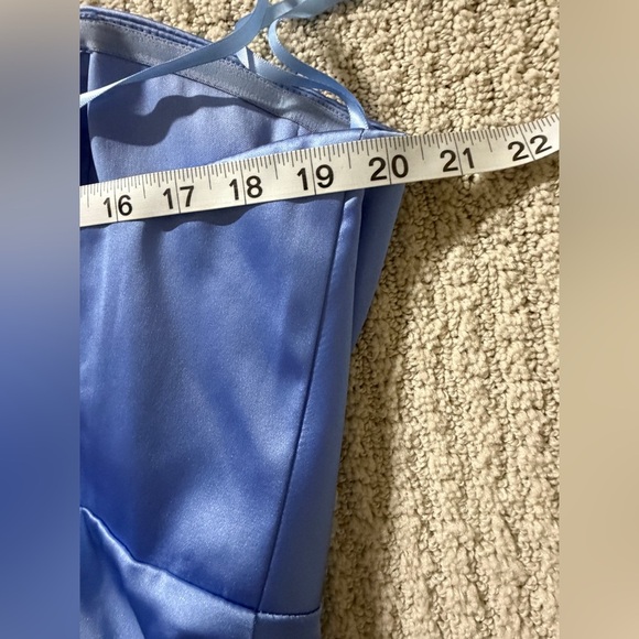 Mac Duggal Strapless Sky Blue Dress - Picture 8 of 10